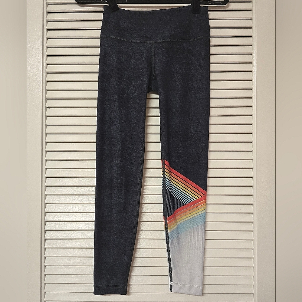 Wear it to Heart - Grey & Rainbow  Athletic Activewear Workout Leggings